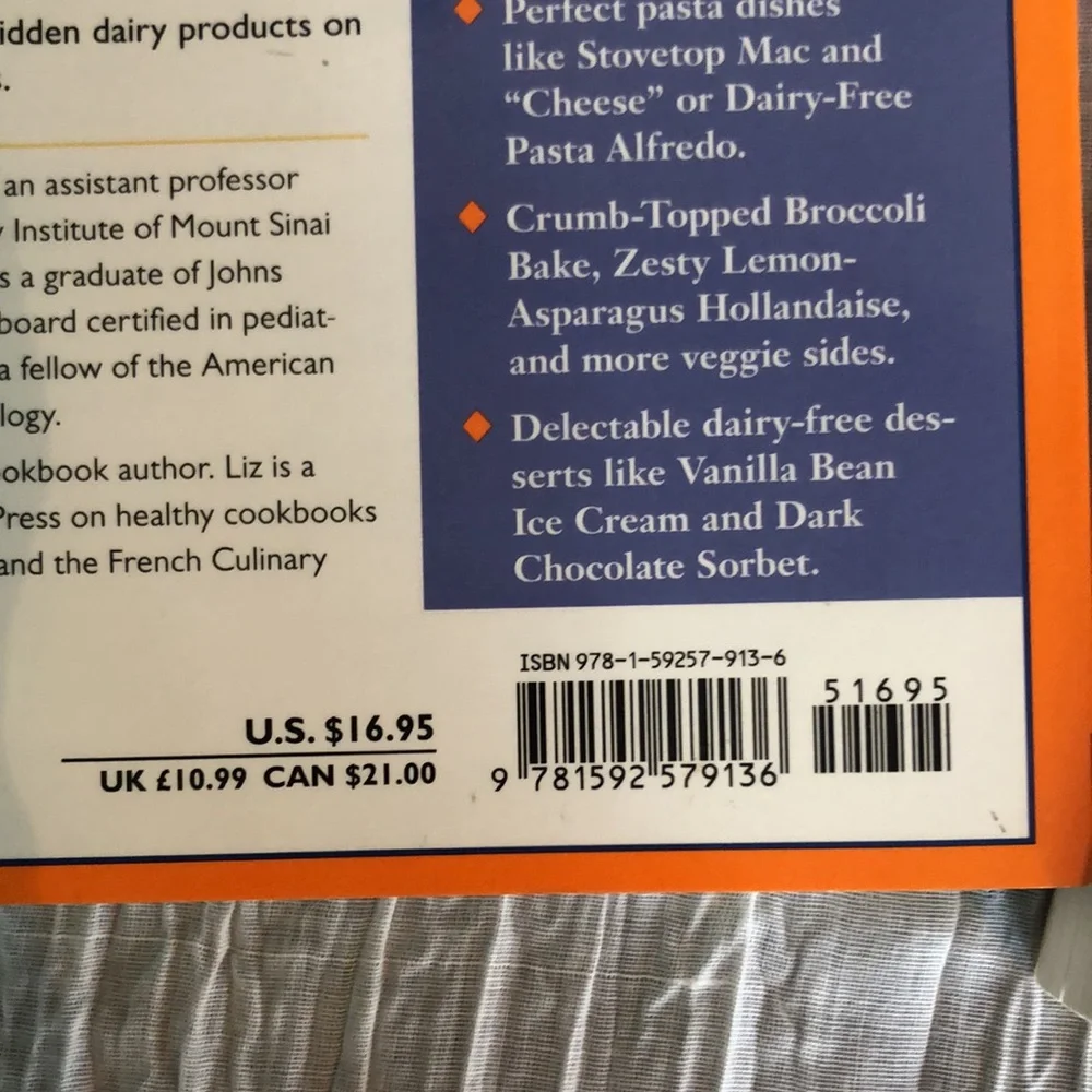 COMPLETE IDIOTS GUIDE TO DAIRY FREE EATING & Dairy Free Cookbook lot of 2 books